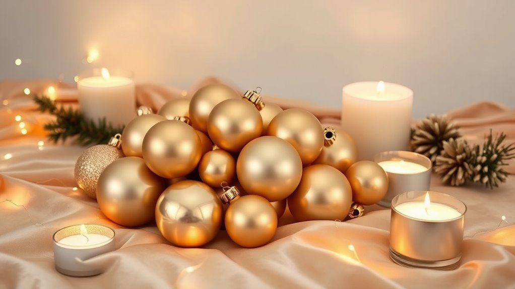 cohesive monochromatic holiday decor