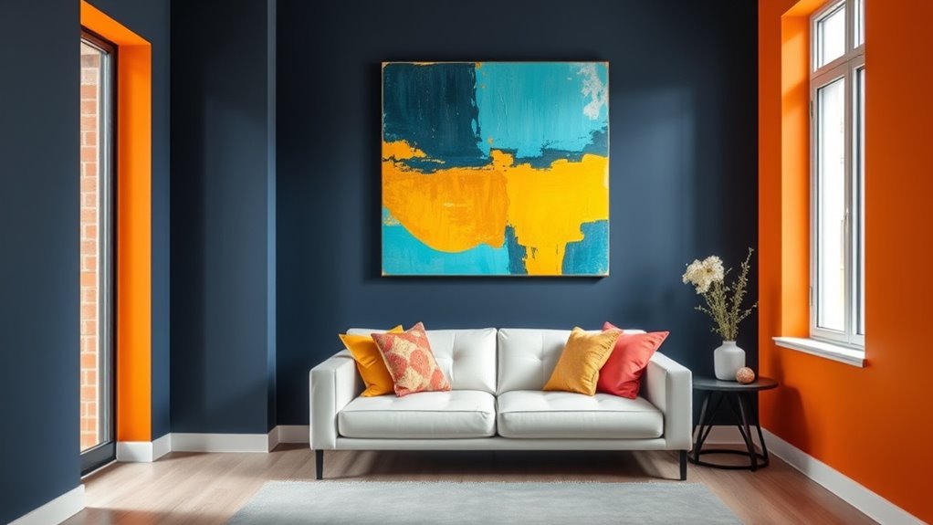color blocking enhances space