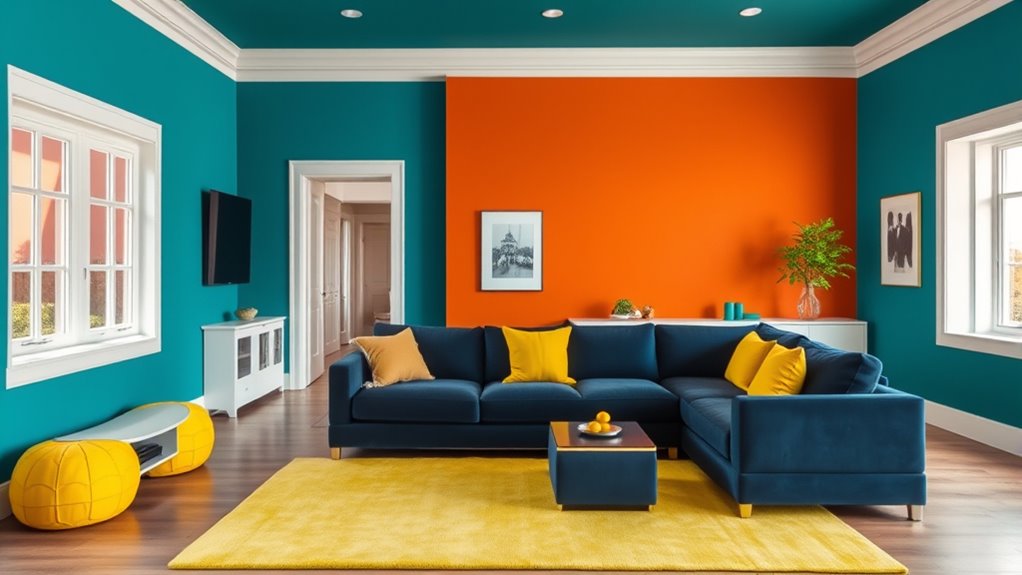 color blocking enhances space perception