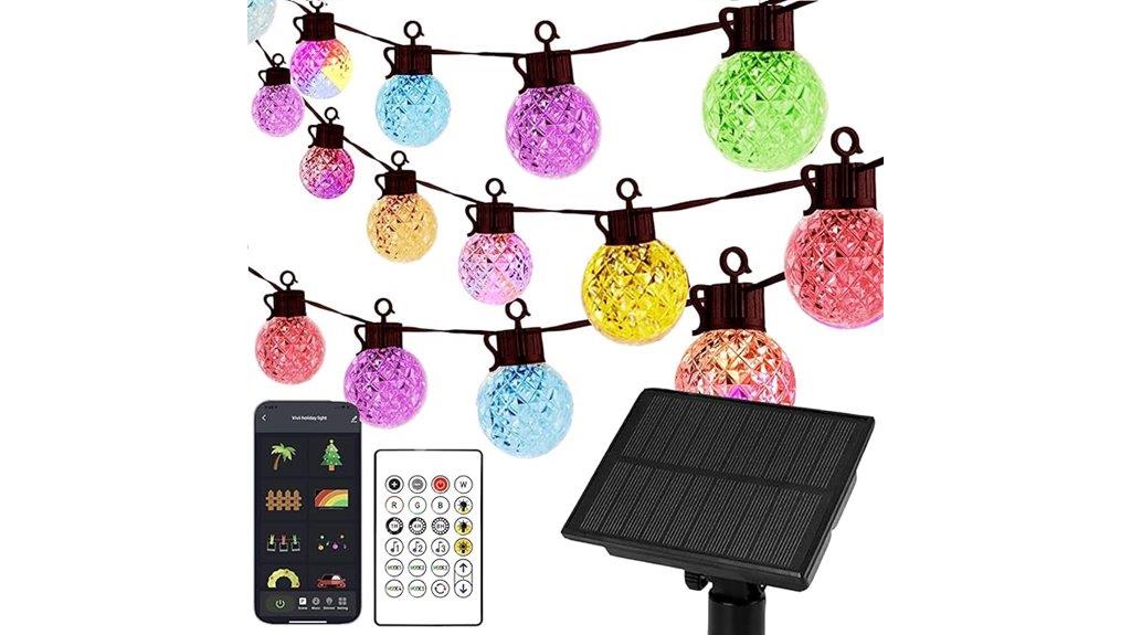 colorful bluetooth globe lights