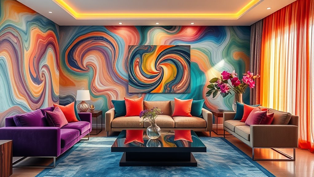 colorful sound inspired spaces