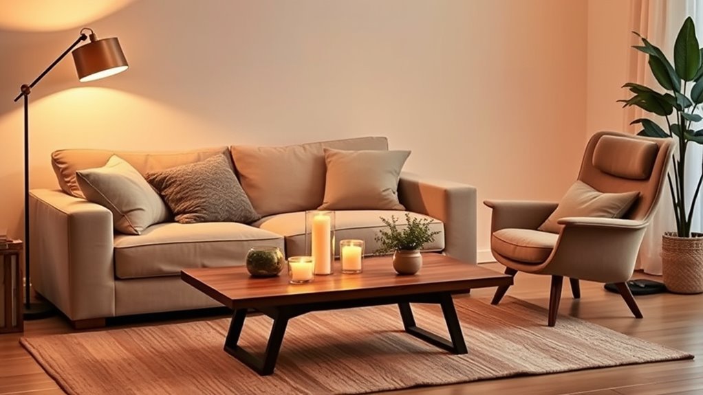 comfortable supportive neutral toned furniture