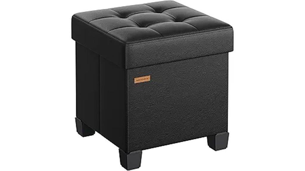 compact cube storage ottoman