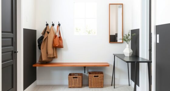 compact entryway organization