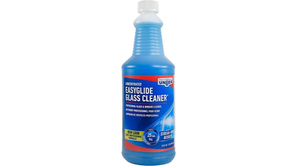 concentrated streak free glass cleaner