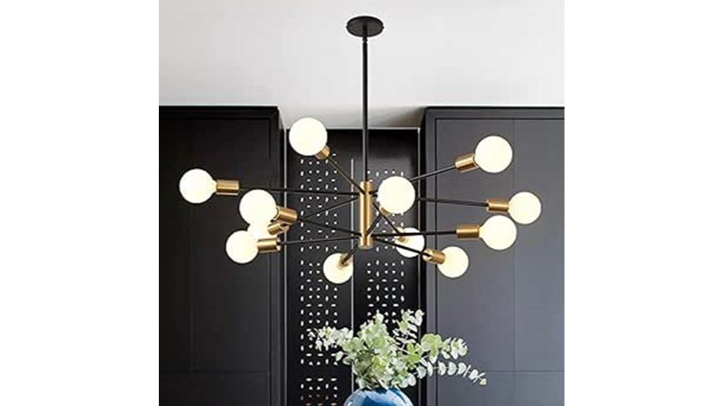 contemporary sputnik ceiling light