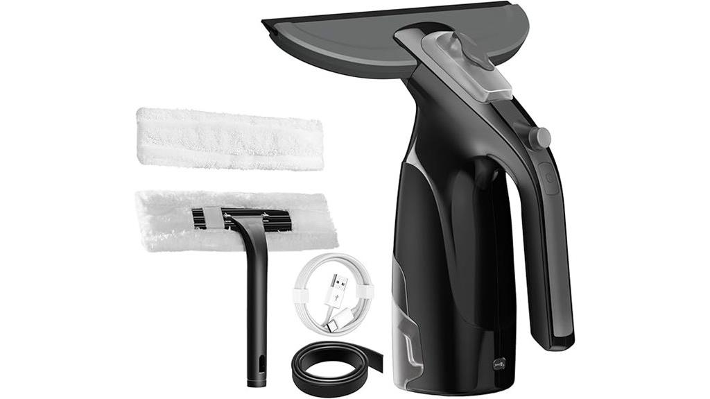 cordless glass cleaning device