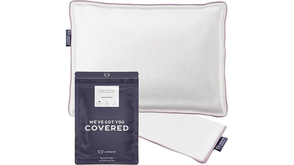 cotton sateen pillow protectors