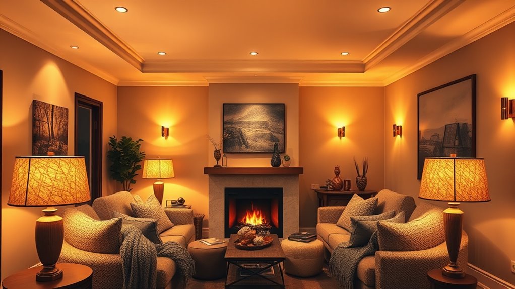 cozy home ambient lighting