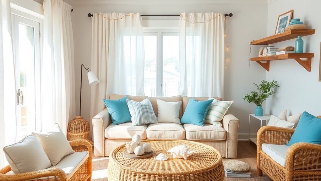 cozy plant filled lounge space