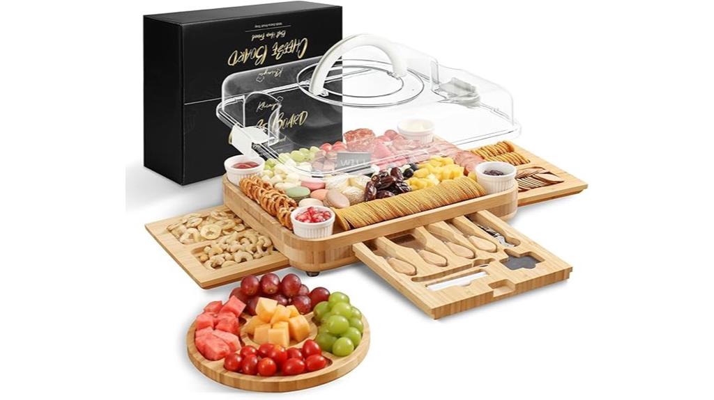cream three drawer charcuterie