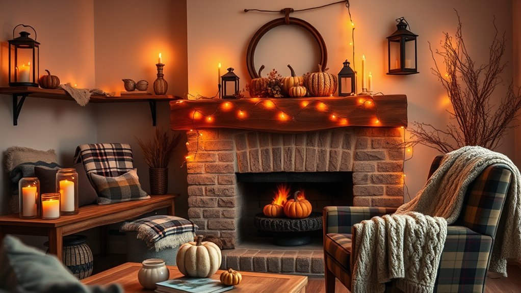 create warm cozy lighting