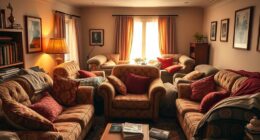 crowded living room stress