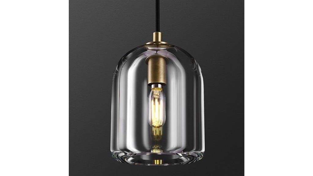 crystal brass pendant lighting