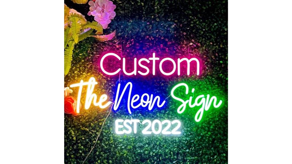 custom led wall signs