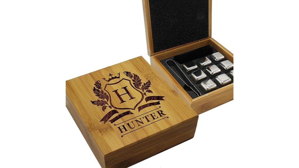 customized whiskey stone set