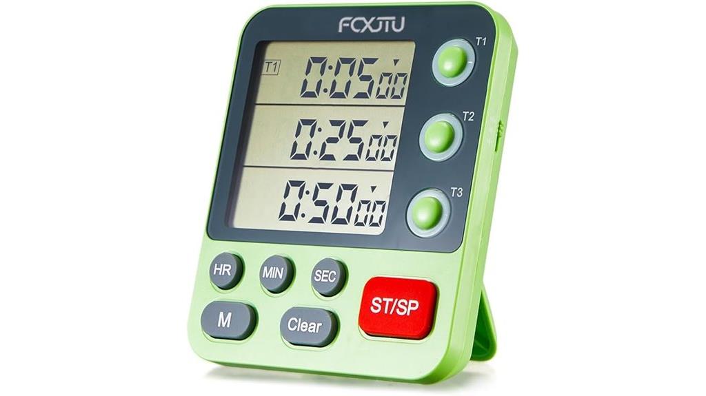 digital triple kitchen timer