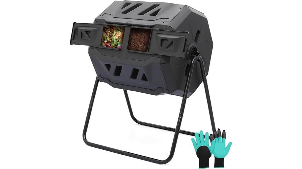 dual 21 5 gallon compost bins
