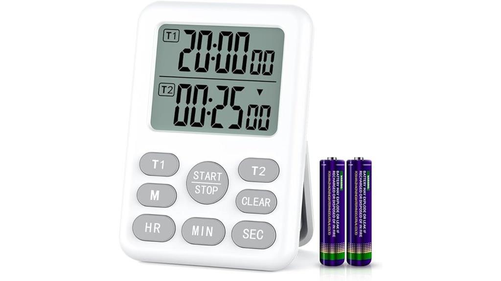 dual digital kitchen timer