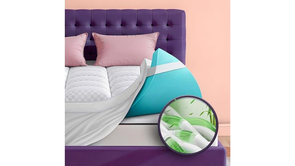 dual layer memory foam topper