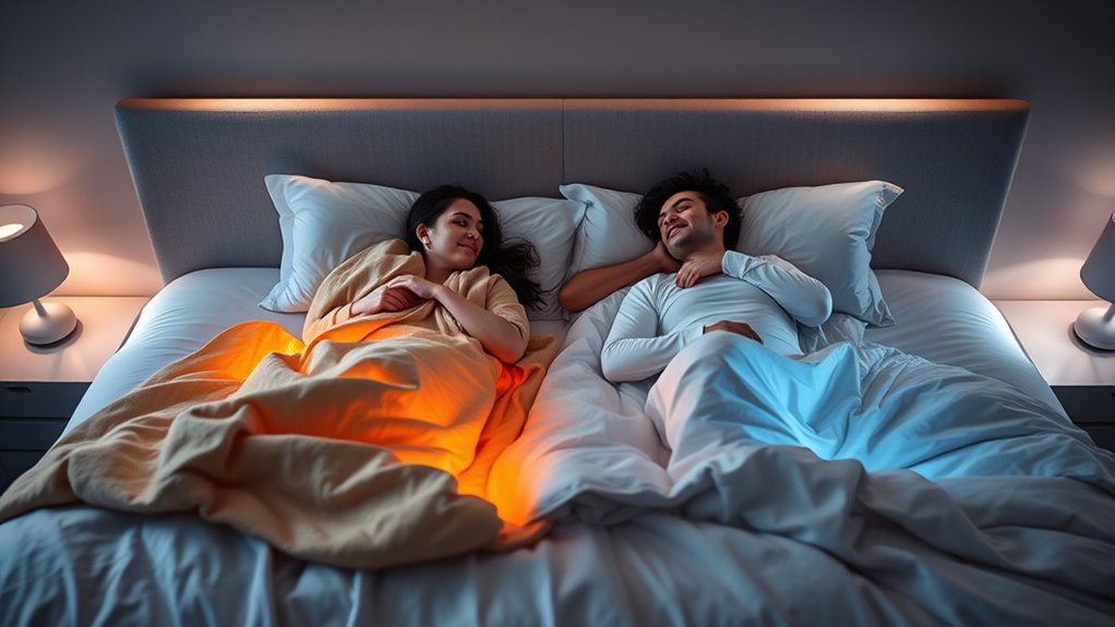 dual zone bed temperature control