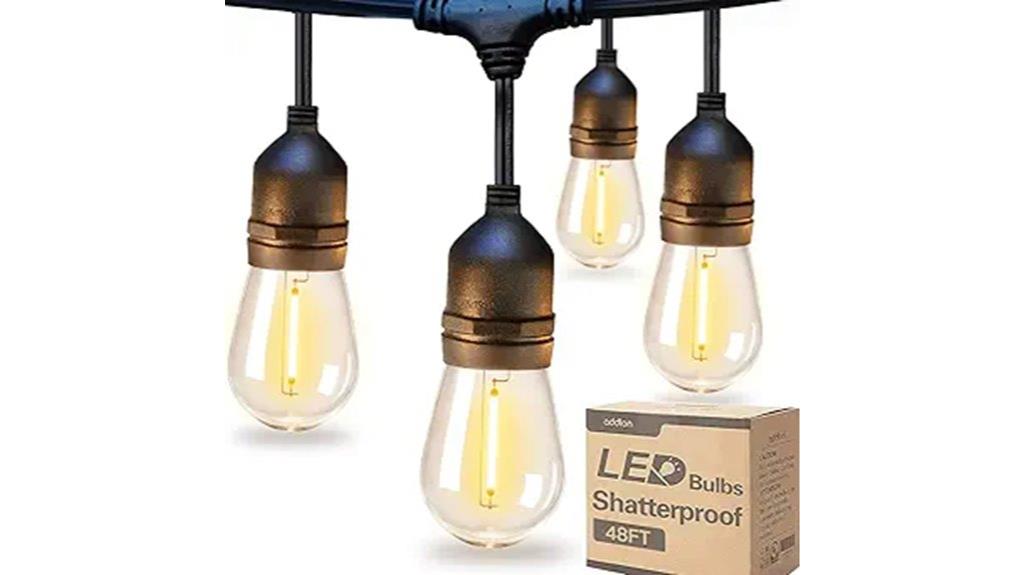 durable 48ft edison lights