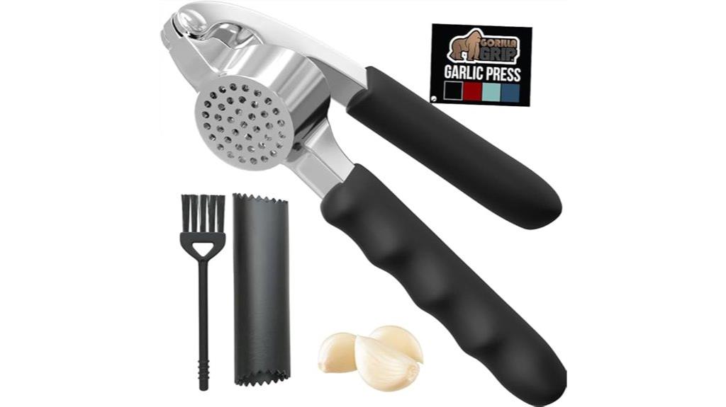 durable garlic press set
