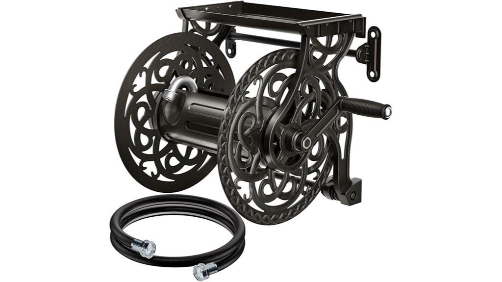 durable metal garden reel