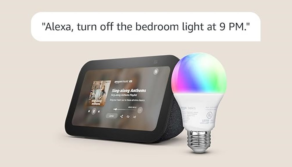 echo show 5 with smart bulb
