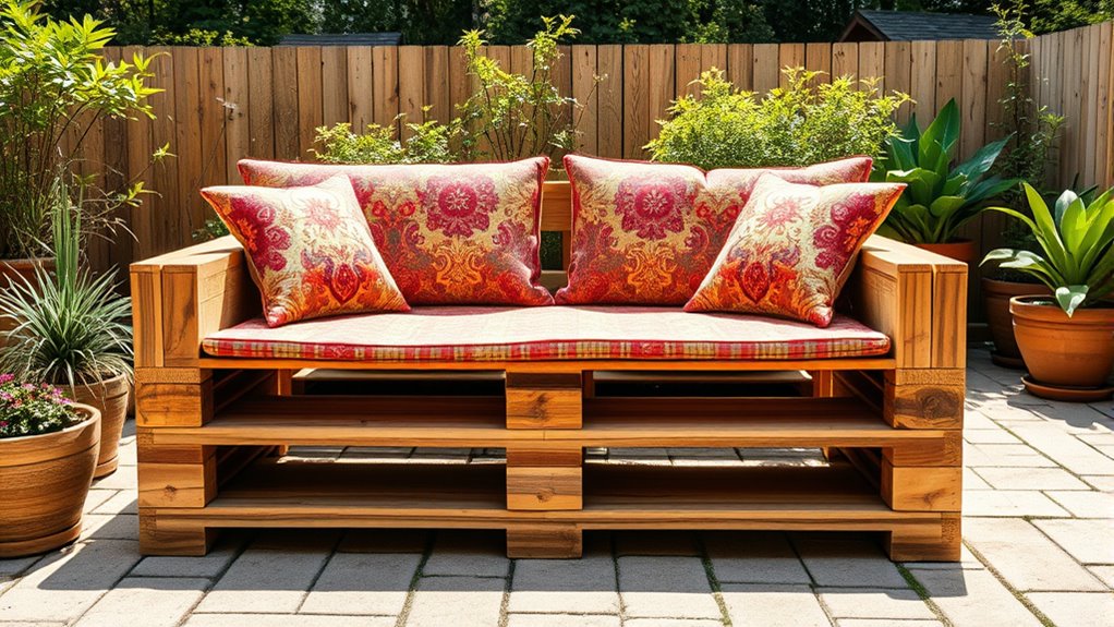 eco friendly pallet furniture creation