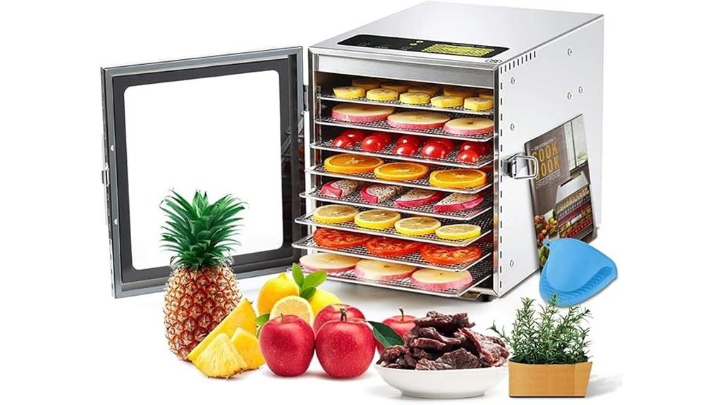 eight tray stainless dehydrator