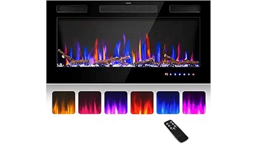 electric fireplace insert features