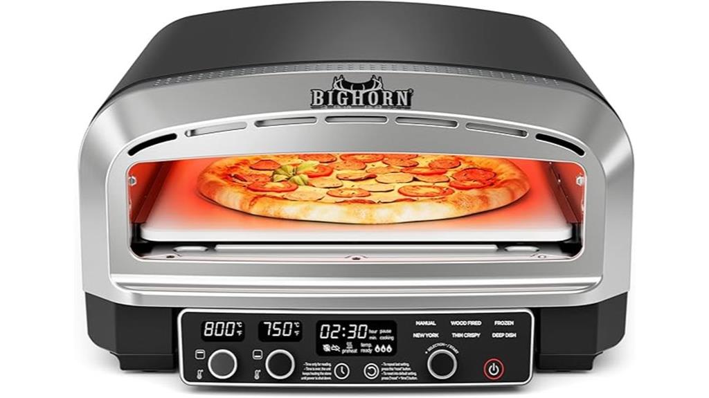 electric pizza oven with presets