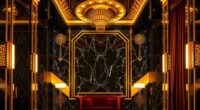 elegant geometric gold motifs