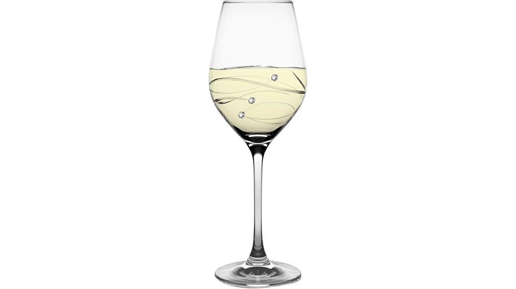 elegant handmade white glasses