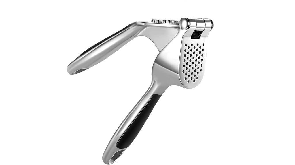 ergonomic garlic press handle