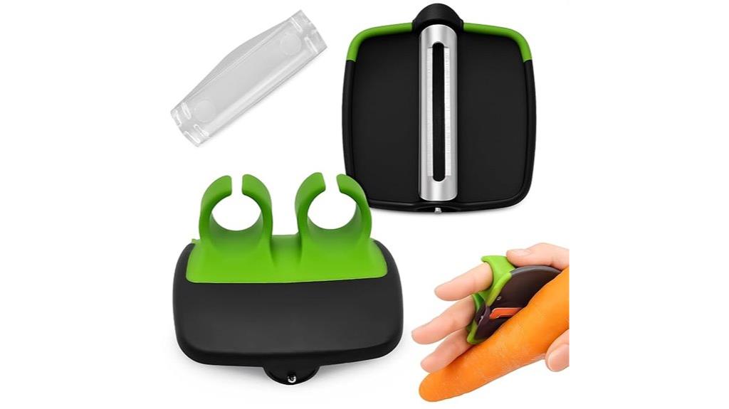 ergonomic non slip vegetable peeler
