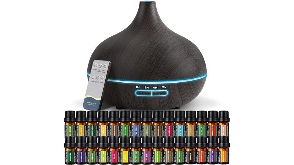 essential oils diffuser set