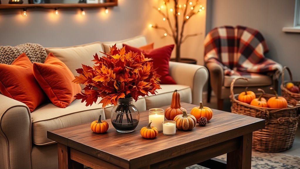 fall inspired cozy home decorations