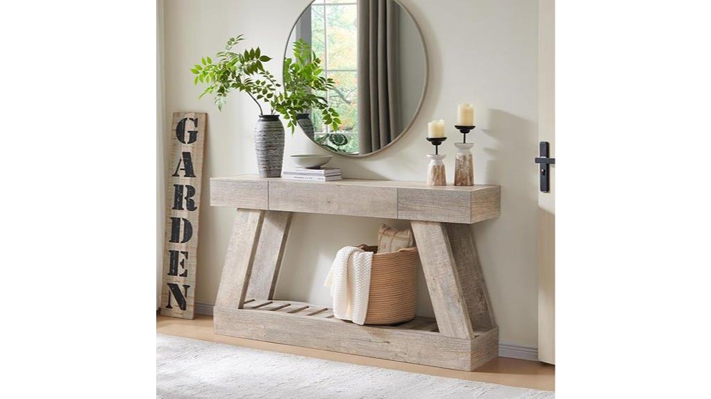 farmhouse style entry table