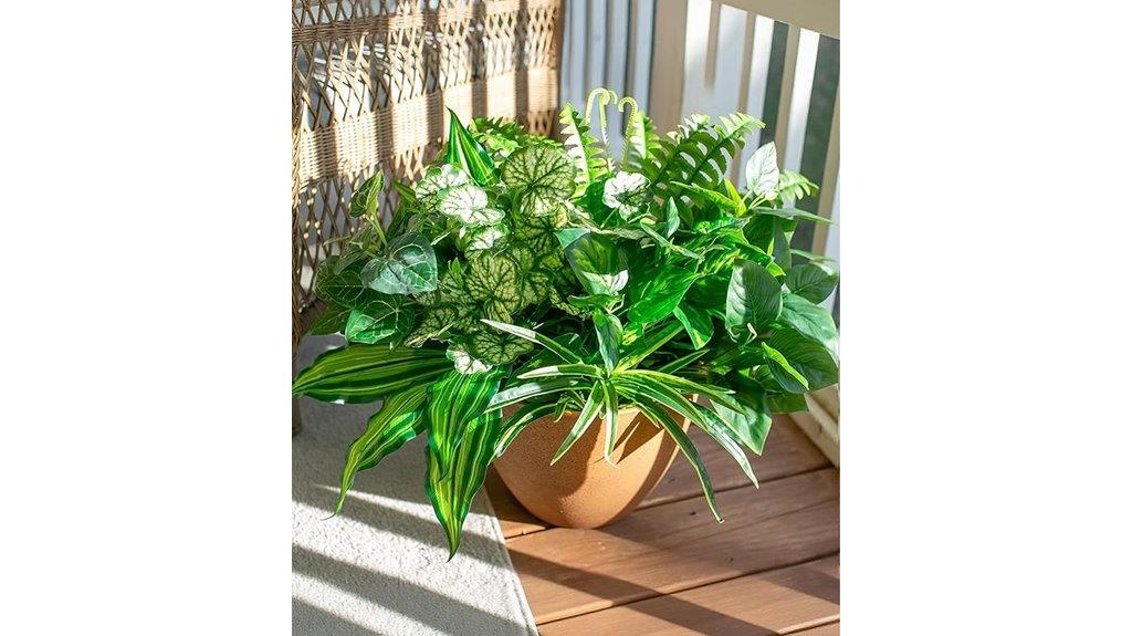 faux greenery for outdoors