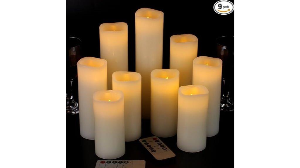 flameless candle remote timer