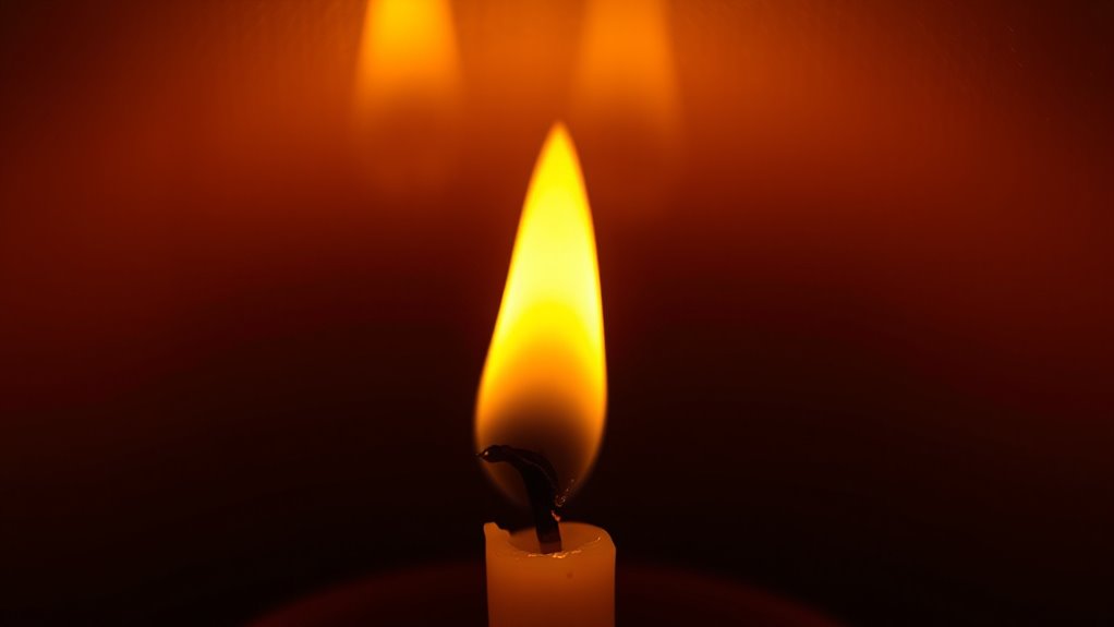 flickering candlelight promotes relaxation