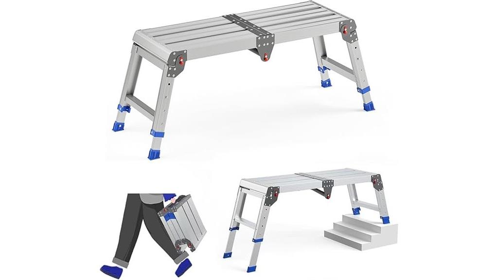 foldable aluminum step stool