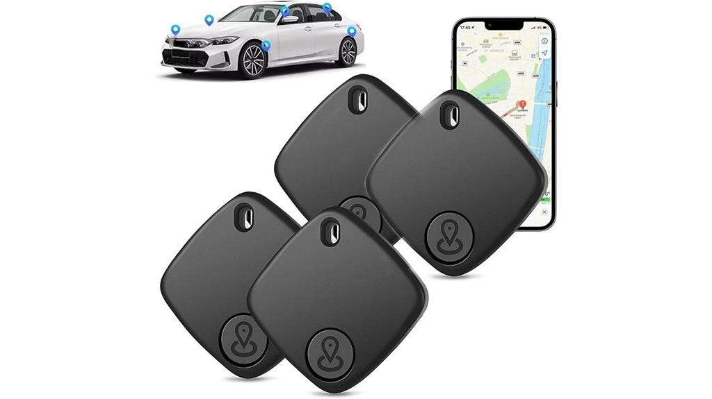 four gps trackers included