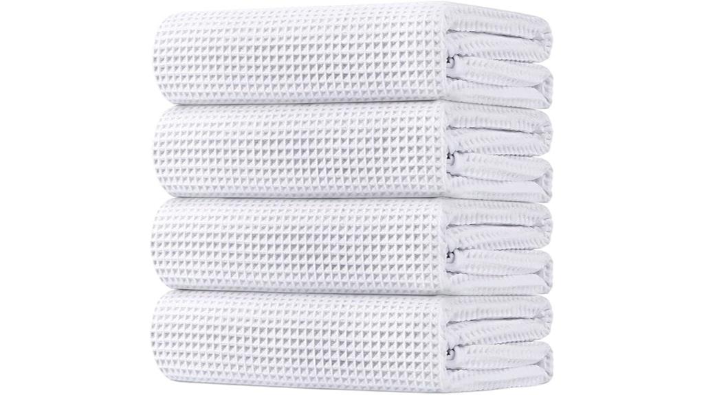 four pack waffle towels