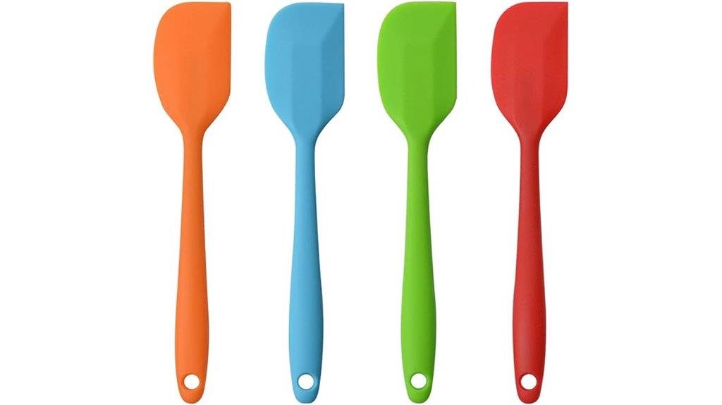 four piece silicone spatula set