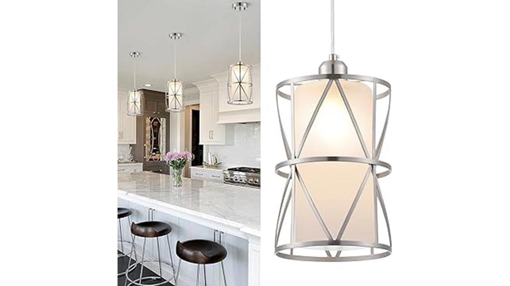 frosted glass pendant lighting
