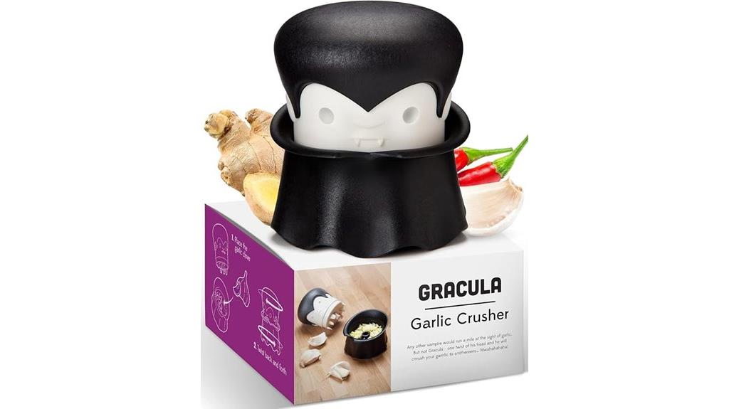 garlic crusher and peeler