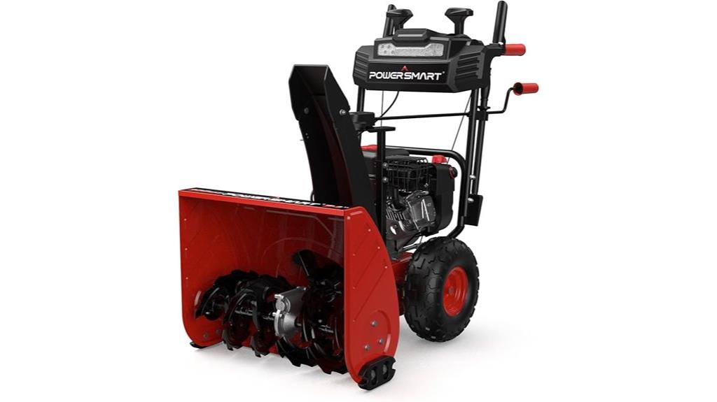 gas powered snow blower
